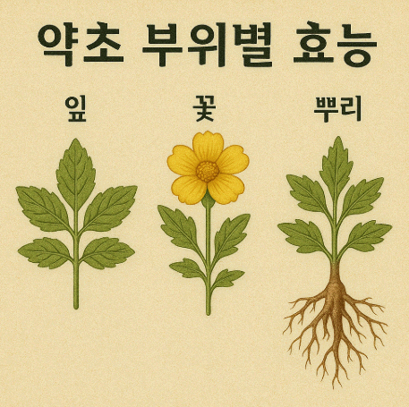 약초 부위별 효능