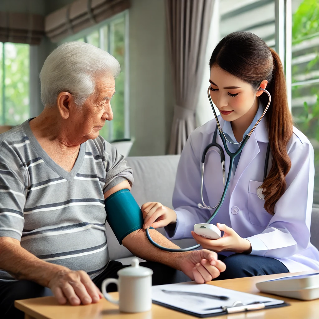 방문건강관리사업에서 제공하는 고혈압 관리 및 건강 상담 서비스