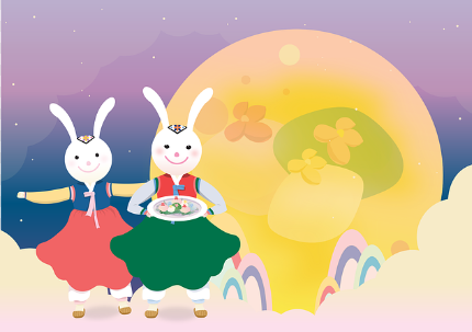 달에 있는 토끼사진