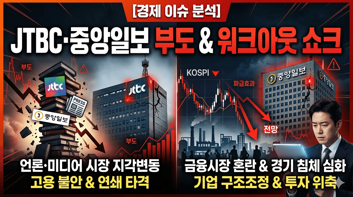 JTBC&middot;중앙일보 부도 및 워크아웃 사태가 가져올 파급효과와 경제적 전망