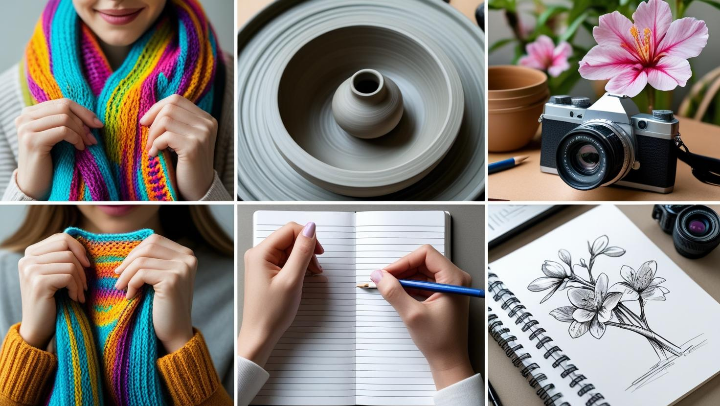 은퇴 후 도전해 볼 수 있는 다양한 취미 활동 사진 콜라주