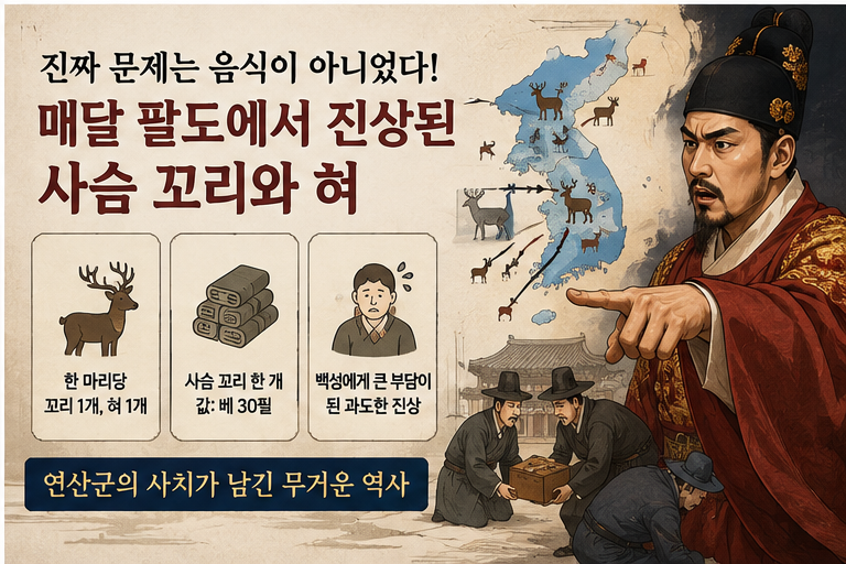 연산군의 사치가 남긴 무거운 역사