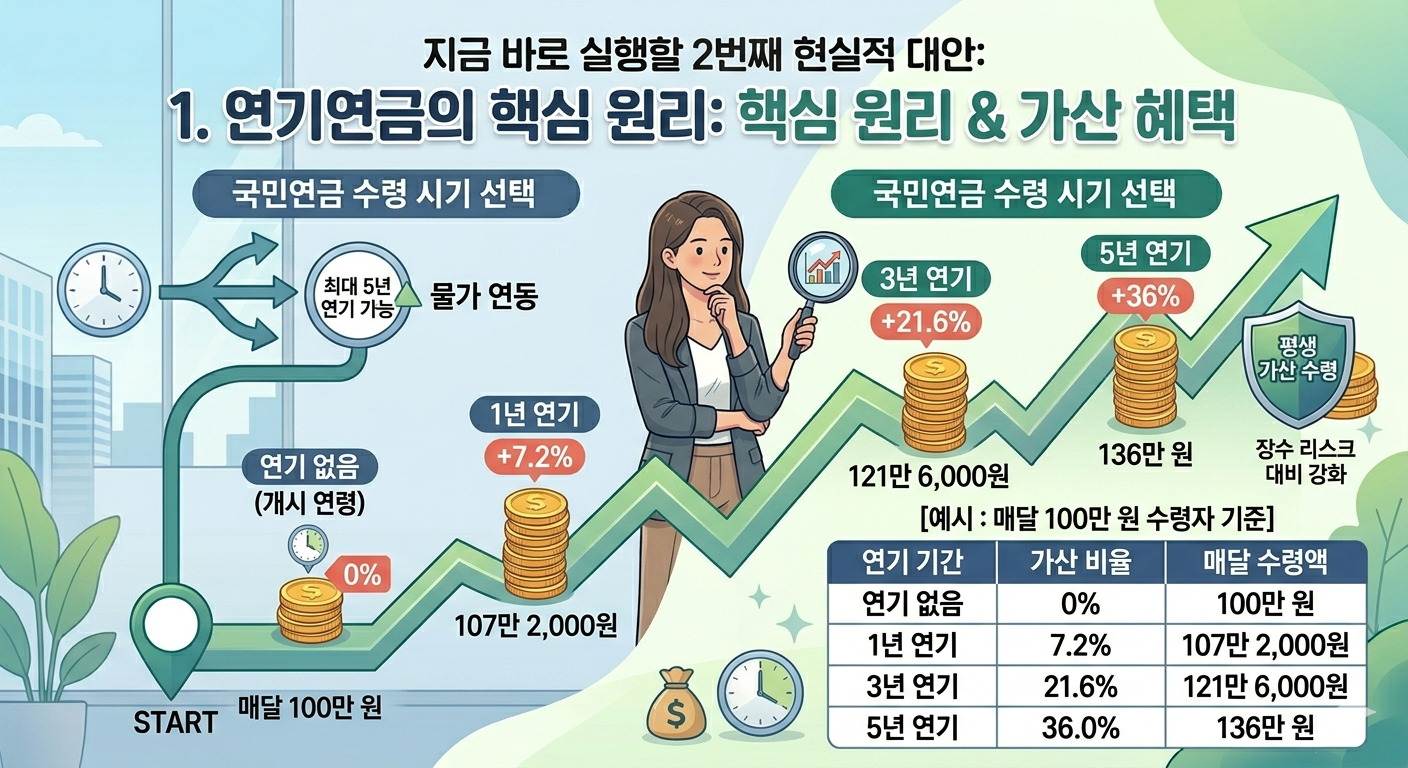 연기연금의 핵심 원리: 1년마다 7.2% 가산