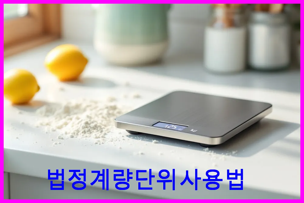 법정계량단위 사용법