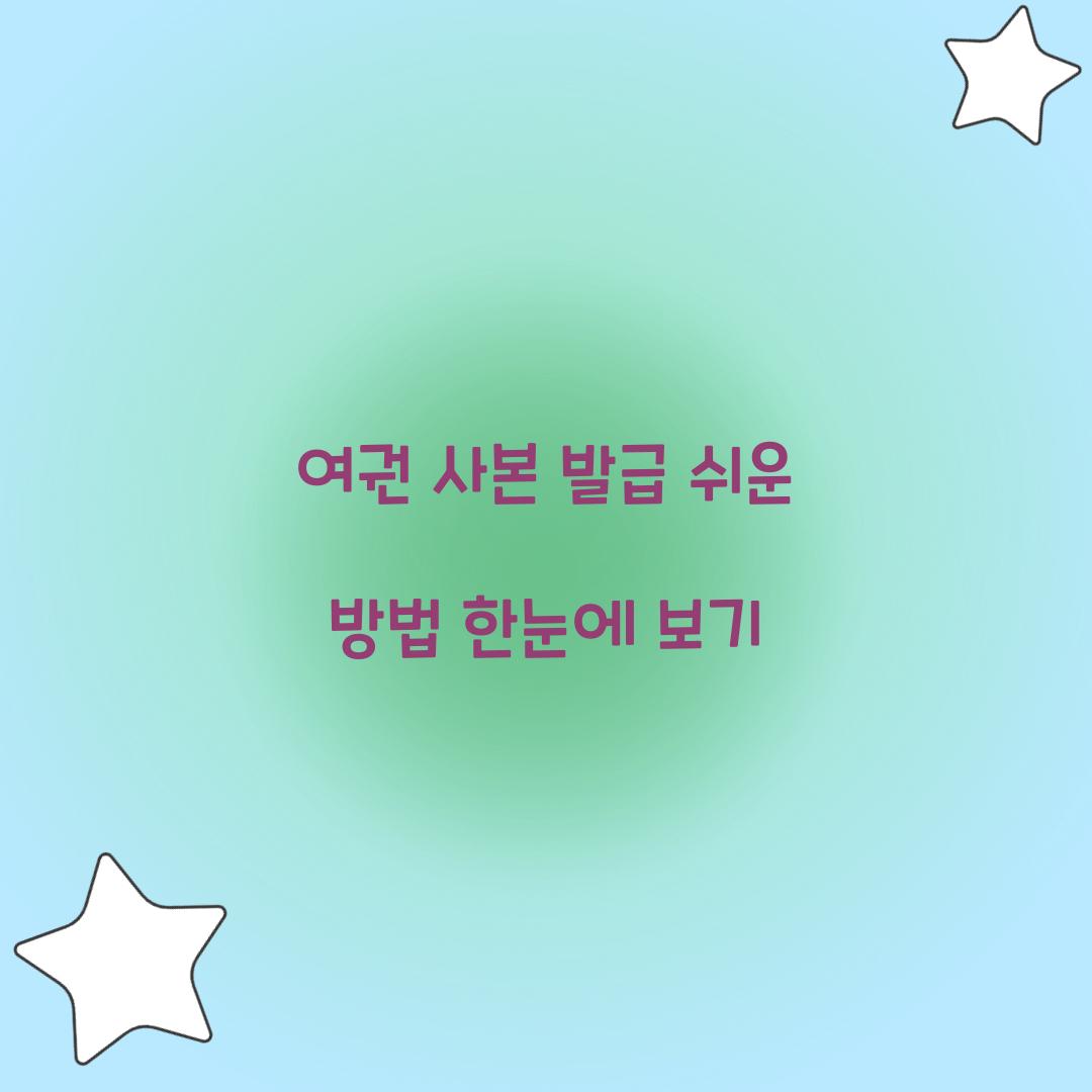 여권 사본 발급