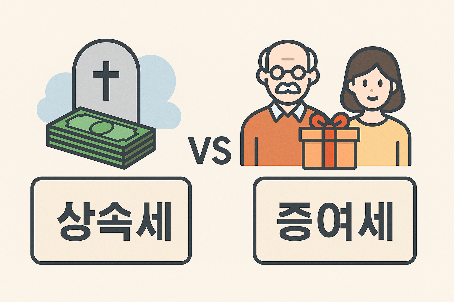 상속세와 증여세의 차이, 완벽 정리!