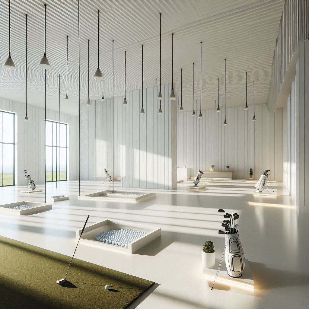 실내골프연습장 배경