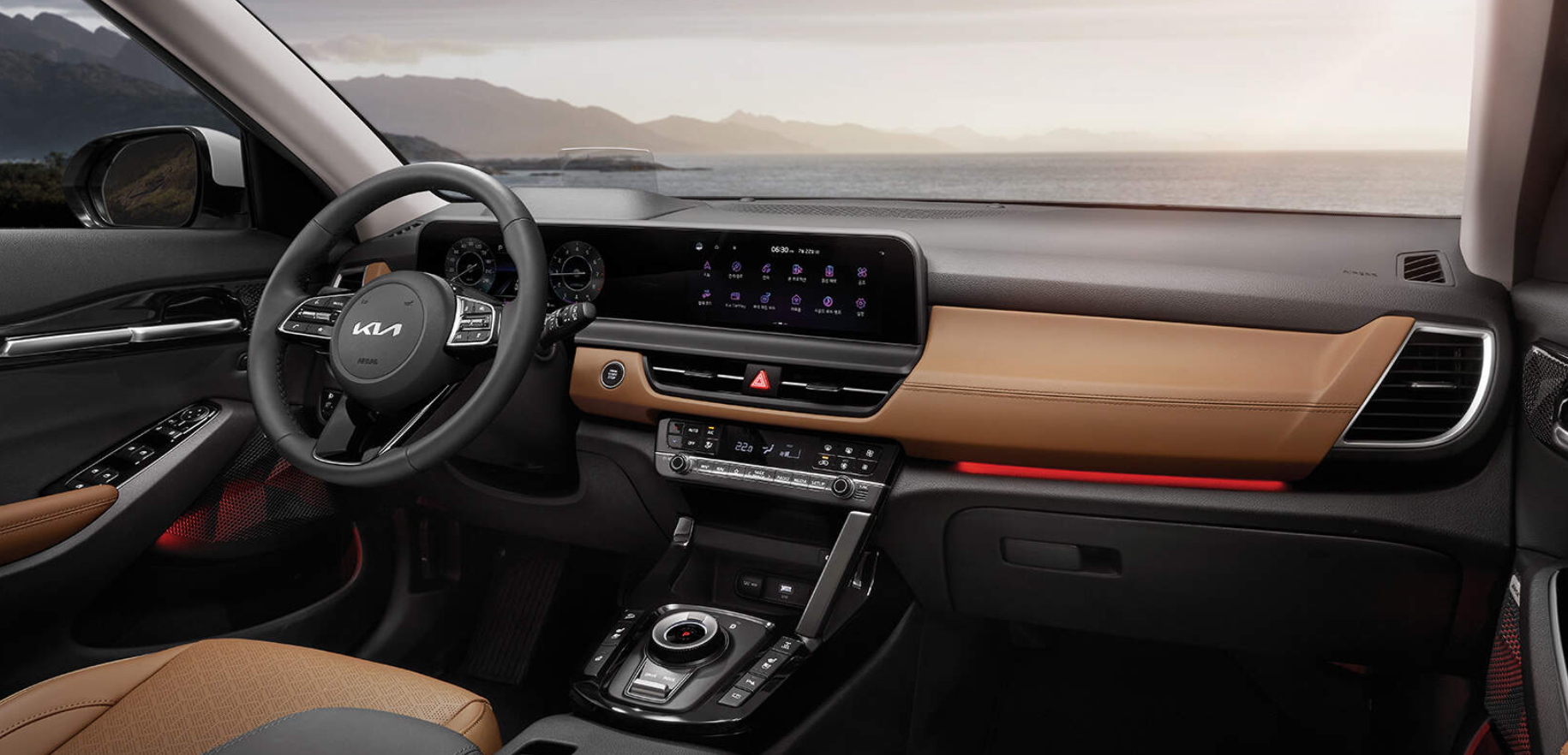 하이테크하고 고급스러운 실내