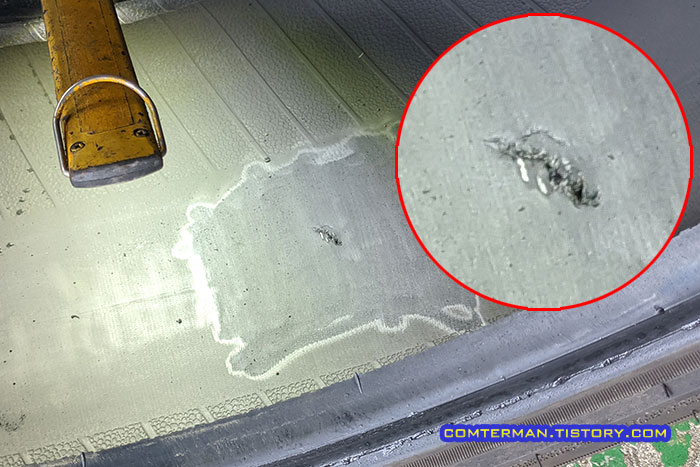 타이어 펑크 내부