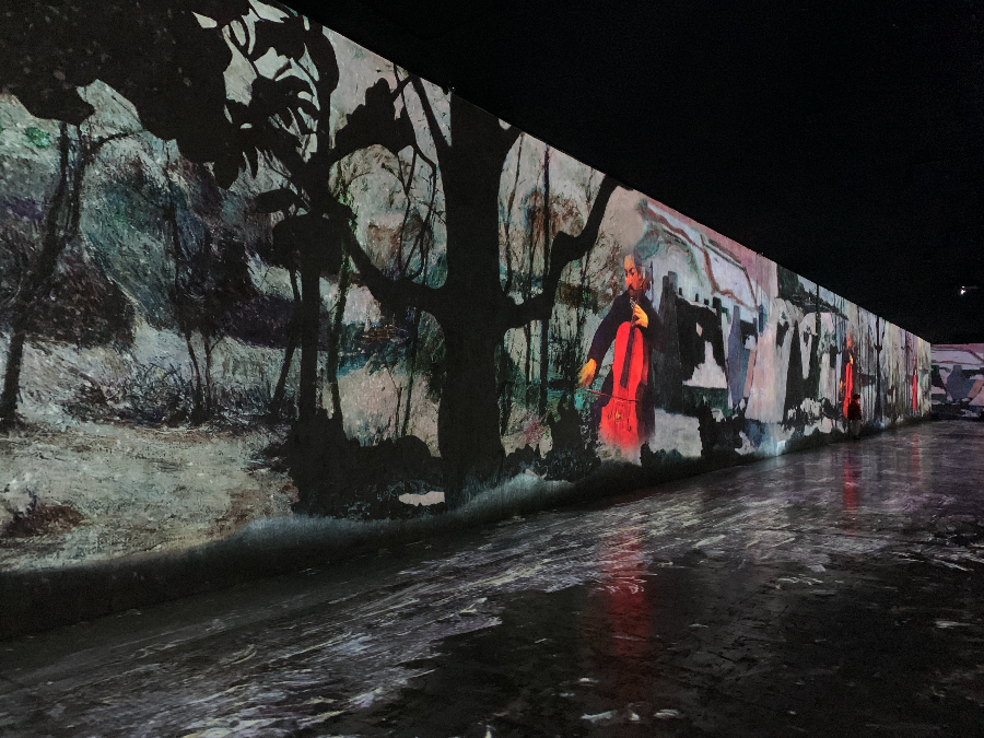 빛의 벙커 고갱 미디어 아트