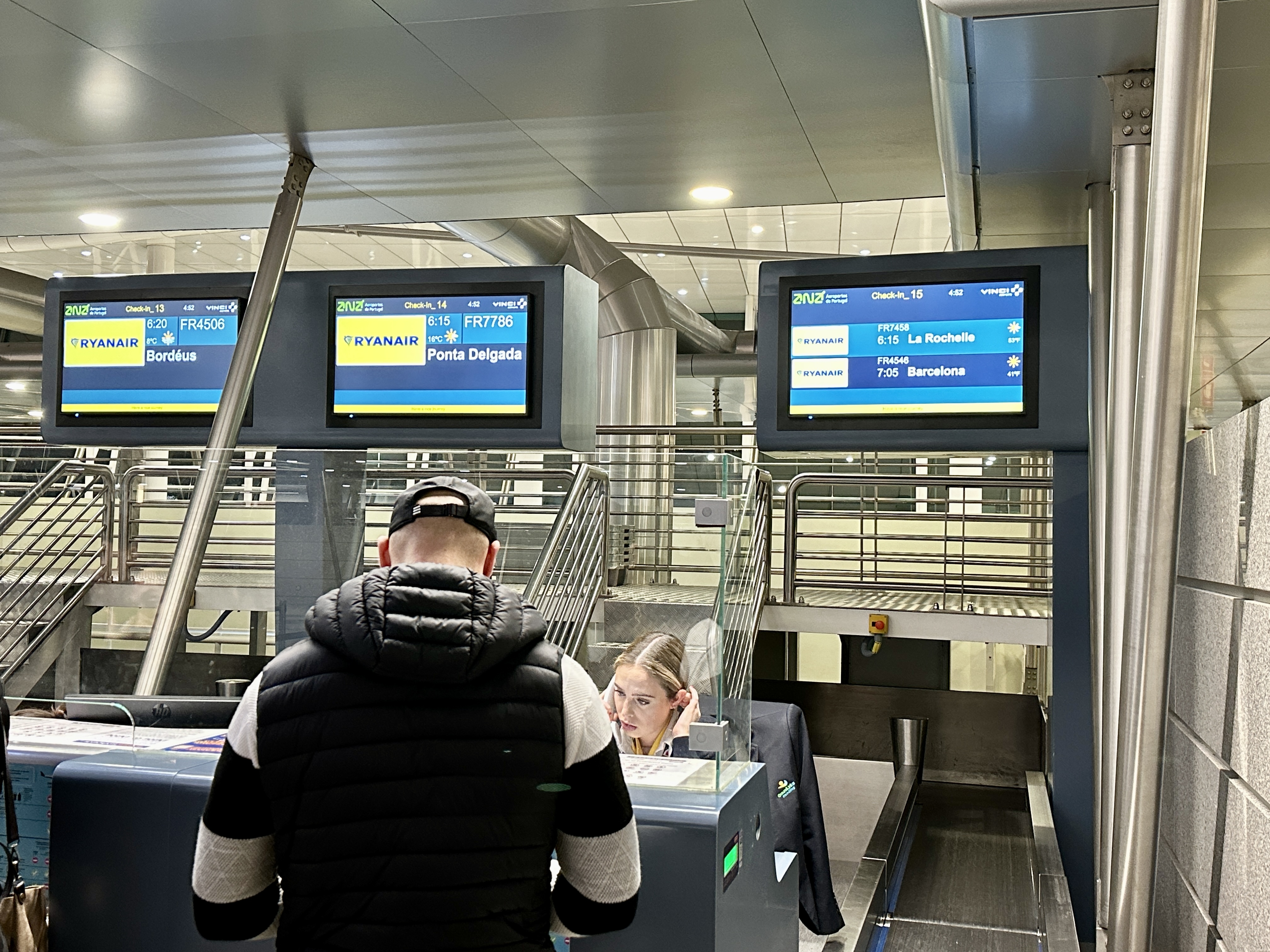 라이언에어 체크인카운터