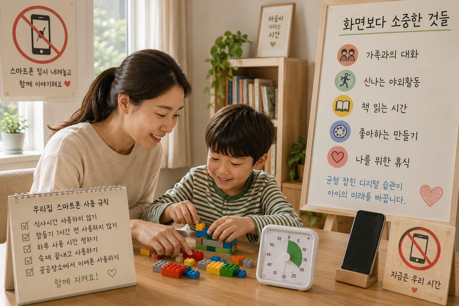 아이 스마트폰 중독 (위험신호, 디지털 규칙, 균형감각)