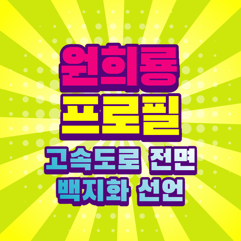 원희룡 프로필