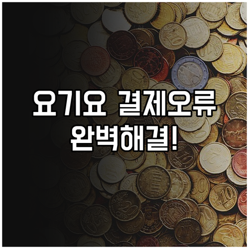요기요 결제 오류 및 쿠폰 적용 불가..