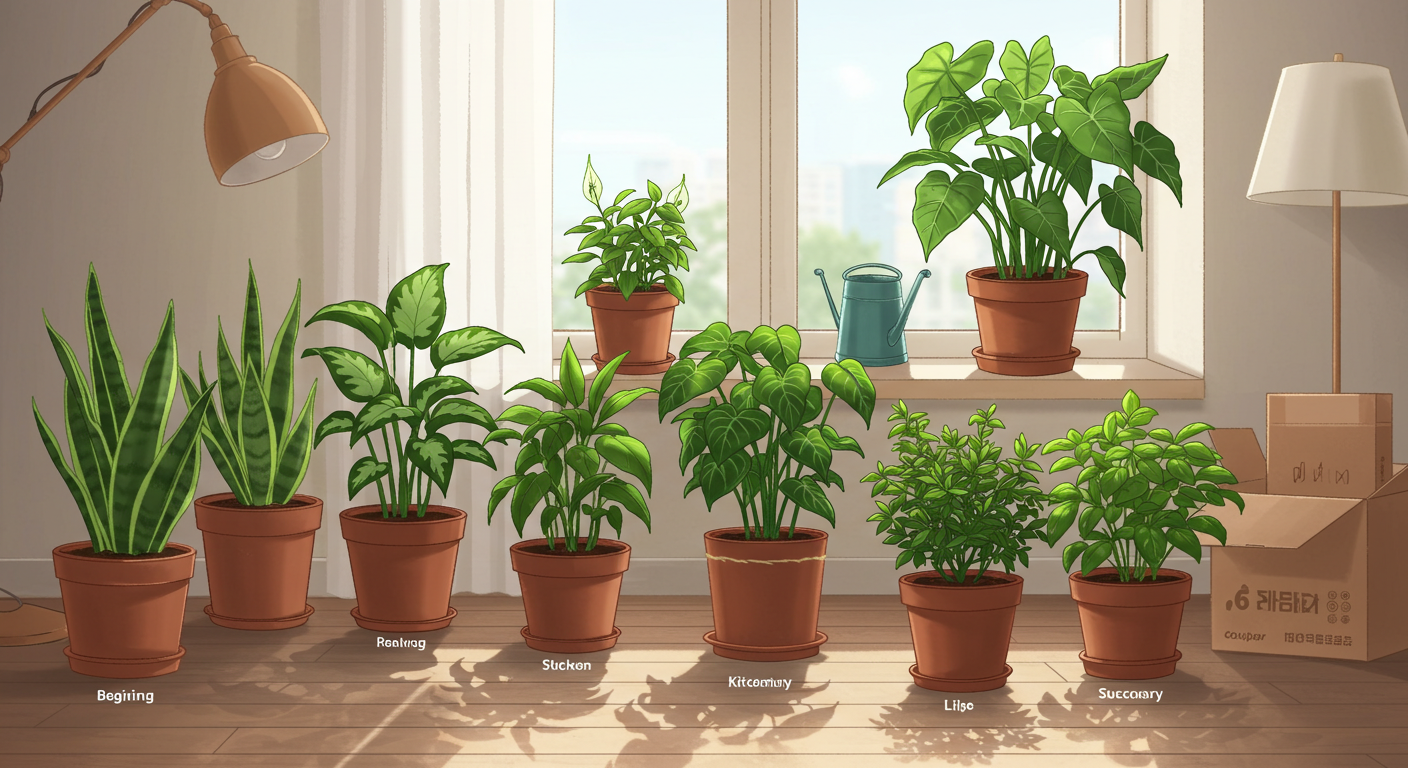 식물 돌보기로 시작하는 자기 계발에 좋은 식물 추천에 관한 이미지