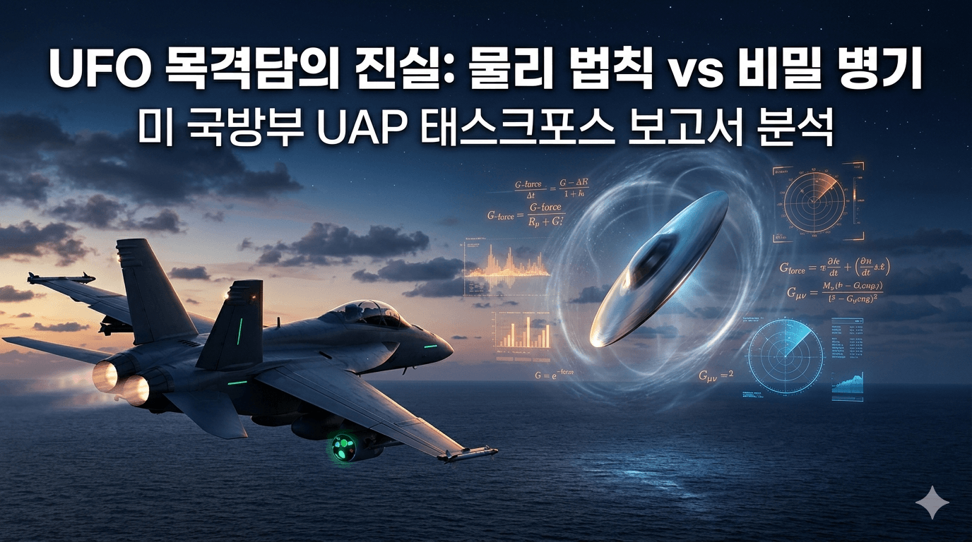 중력 제어와 워프 드라이브: 미 국방부 보고서 속 UFO 비행 성능의 비밀