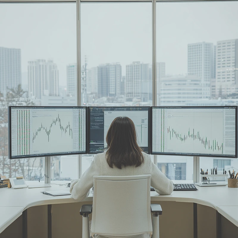 2025년 중국 AI ETF에 투자하는 초보자가 포트폴리오를 분석하며 데이터 기반 투자 전략을 고민하는 모습으로, 중국 AI, 투자 초보, 포트폴리오 구성, 성장 가능성, ETF 실전 조합 정보 제공 등으로 최적화됨.