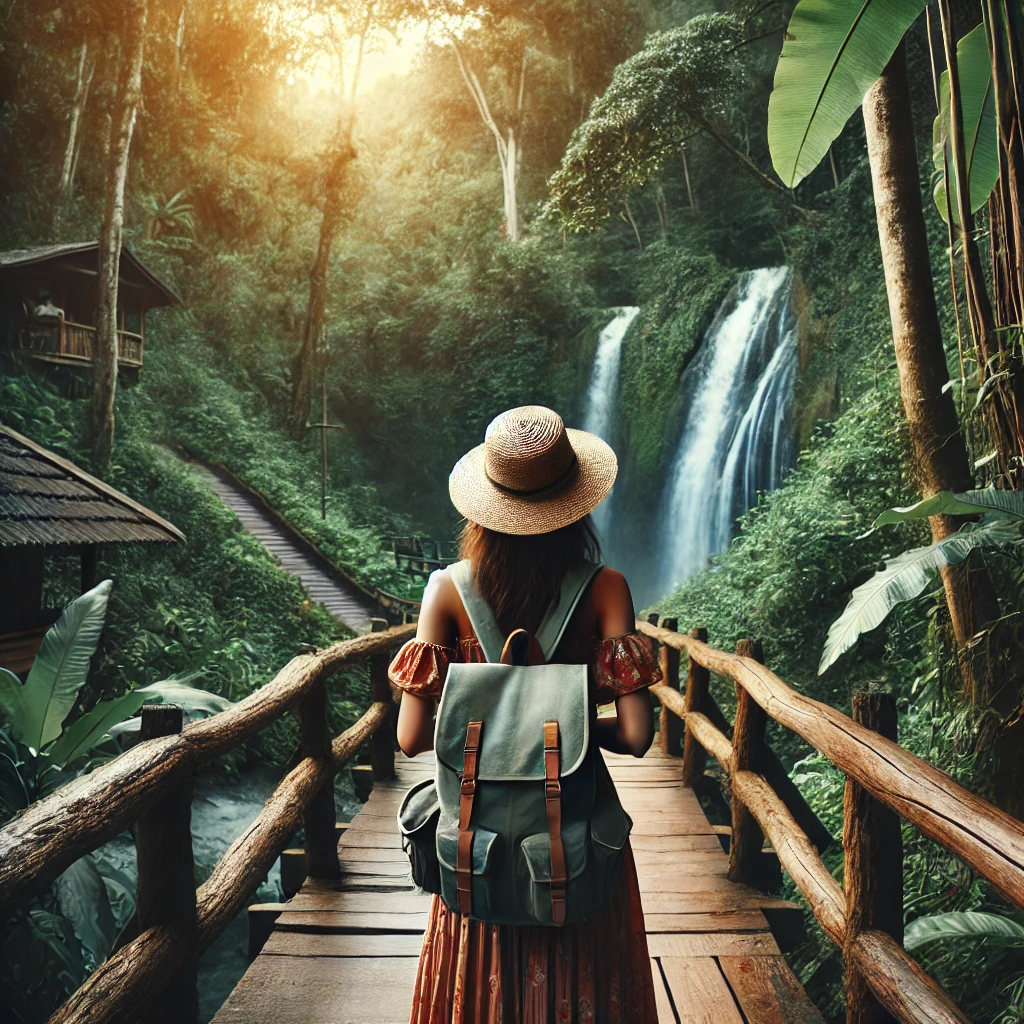 여자혼자 여행사진