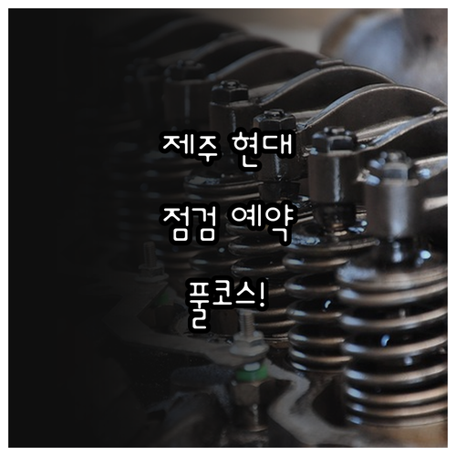제주시 현대자동차 소모품 교체 및 정..