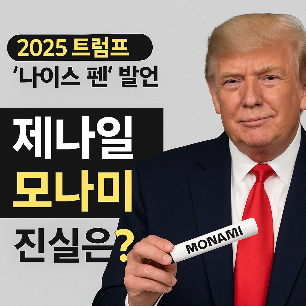 트럼프 모나미펜 제나일