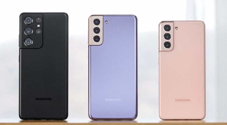 좌측부터 S21 울트라, S21+, S21