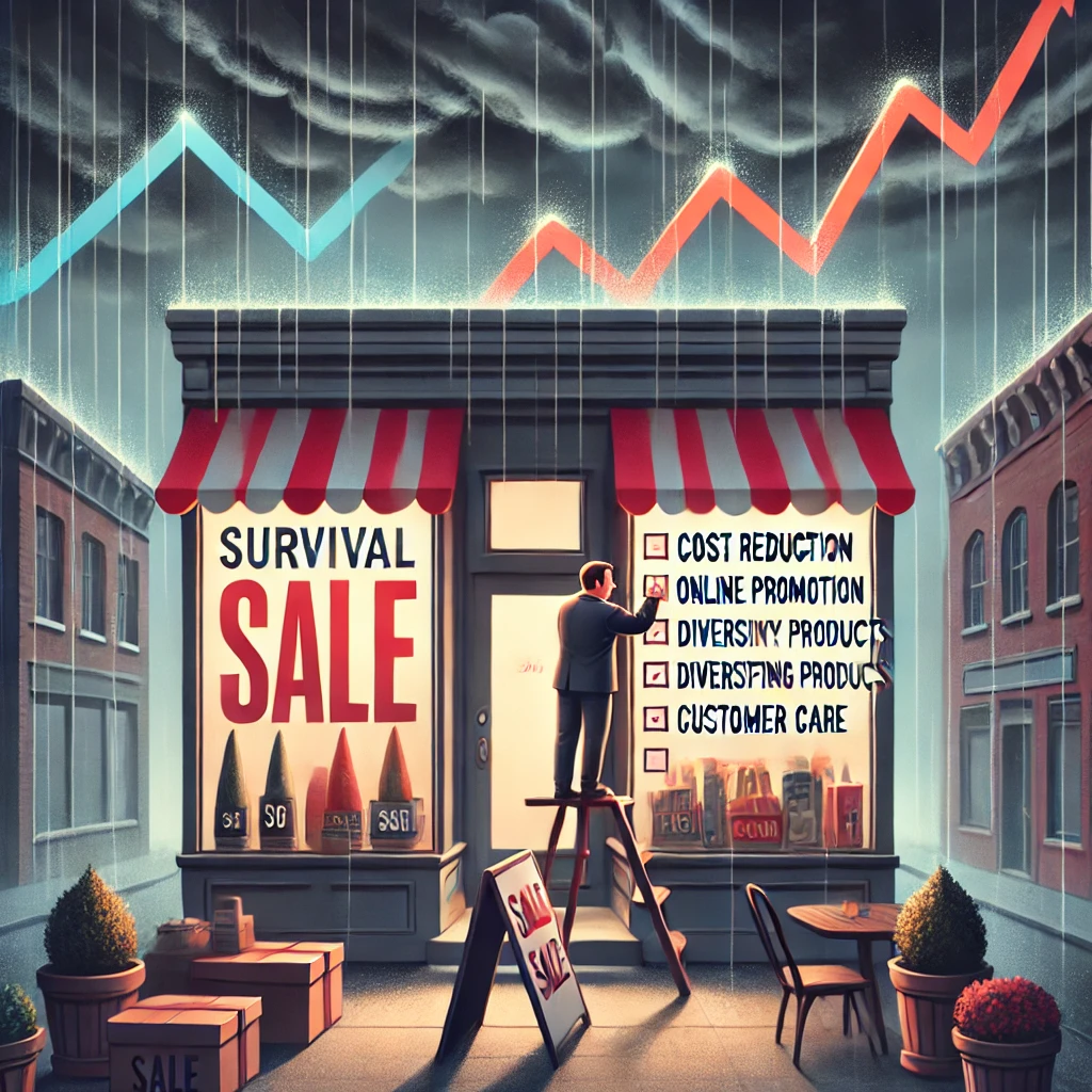 경기침체 속 생존법 이미지