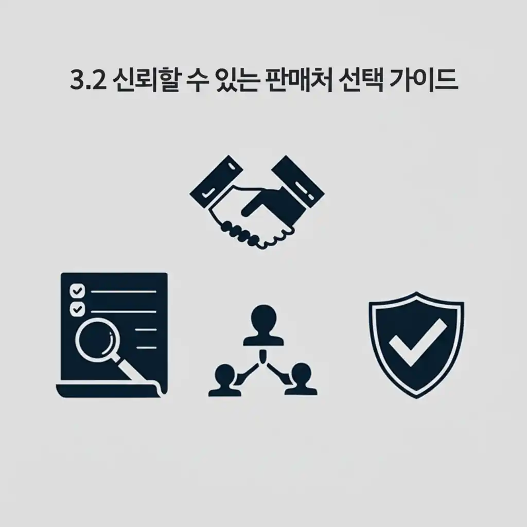 섹션 3.2 신뢰할 수 있는 판매처 선택 가이드: 품질 좋은 들깨 한말을 현명하게 고르는 모습.