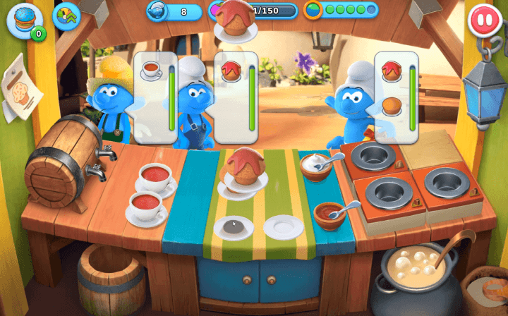 손님이-주문한-빵을-만들어-서빙하는-화면