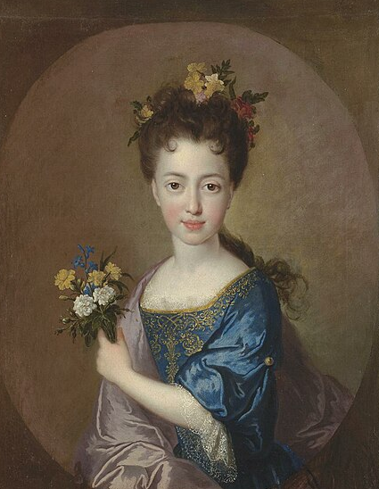 영국 왕 제임스2세의 딸 루이사 마리아 스튜어트의 초상화