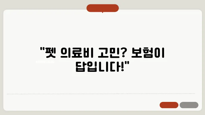 펫보험으로 의료비 걱정 끝내기