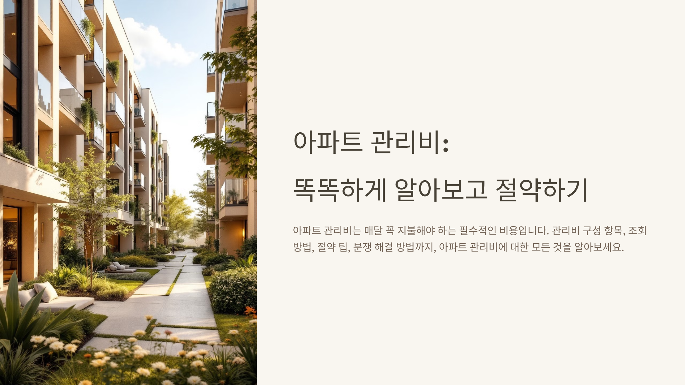 아파트 관리비 조회