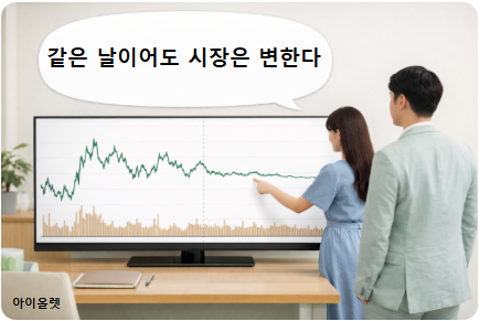 오전 반응과 오후 흐름이 갈라지는 지점