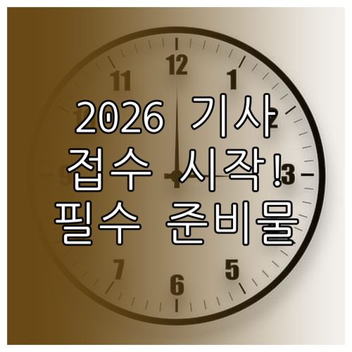 2026년 기사 2회 필기 접수 기간..
