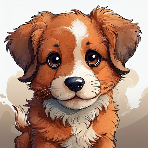 사랑스러운 강아지 클립아트