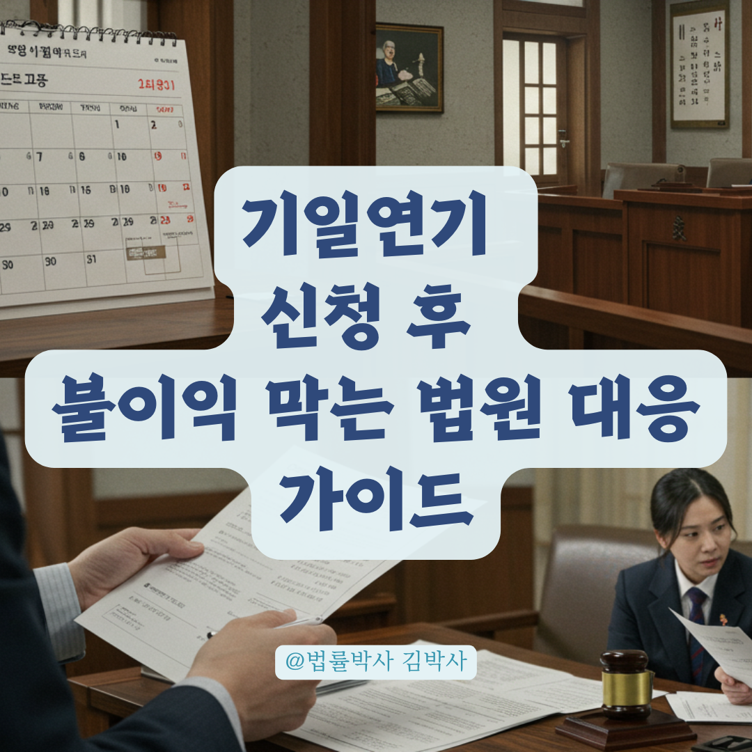 기일연기 신청 후 조정기일이 다가올 때, 불이익 막기 위한 대응 가이드.