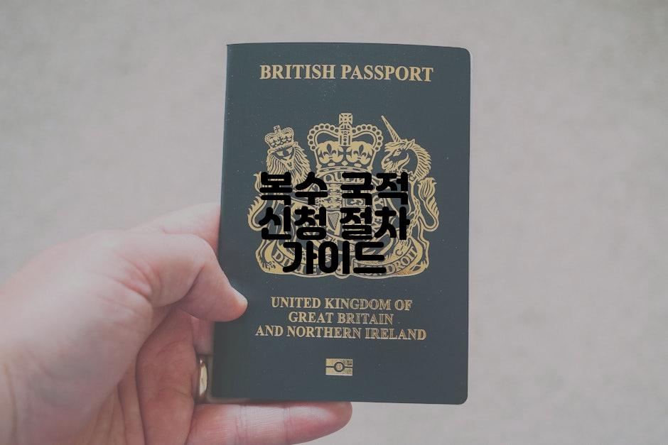 복수 국적 신청 절차 가이드