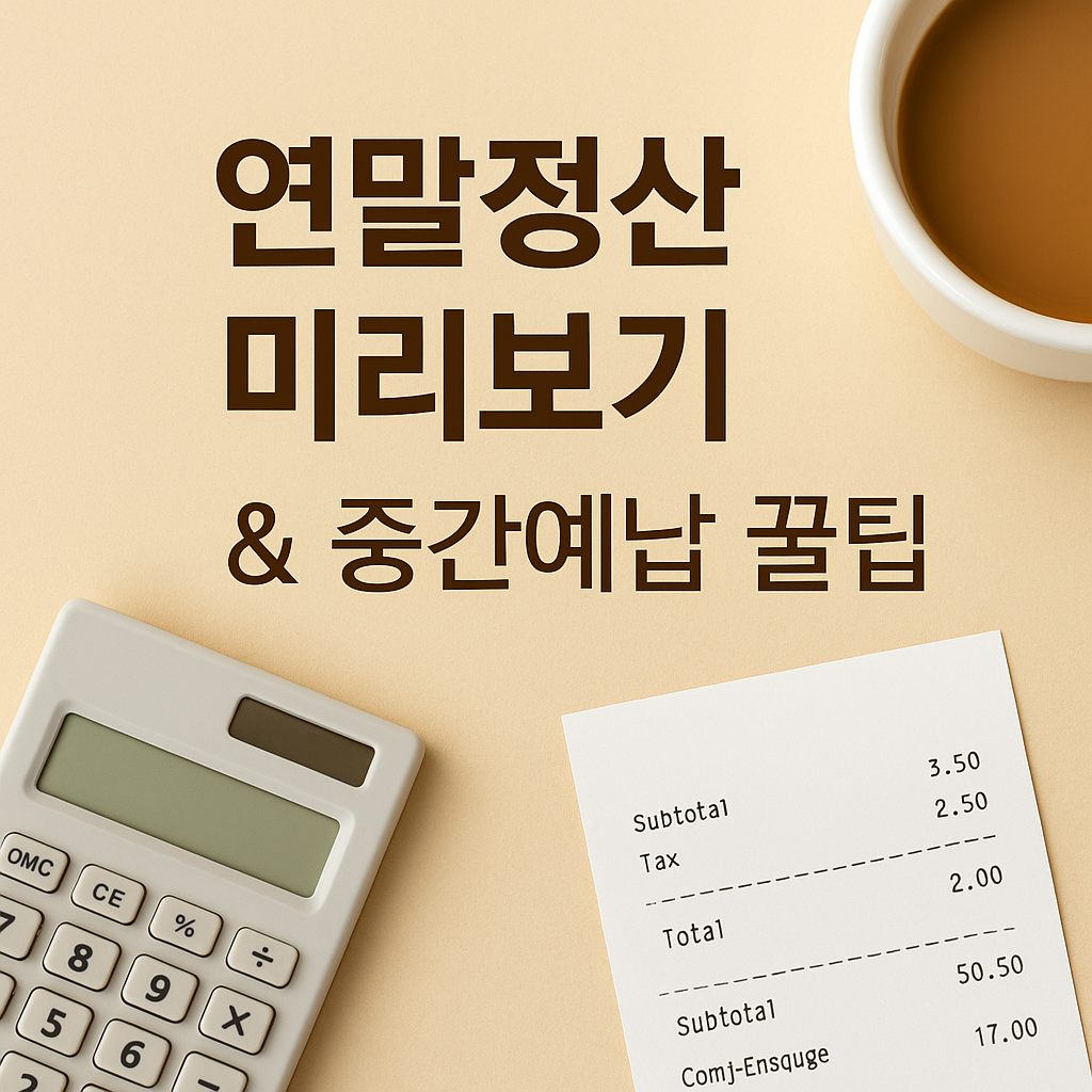 연말정산 미리보기로 세금폭탄 피하는 법