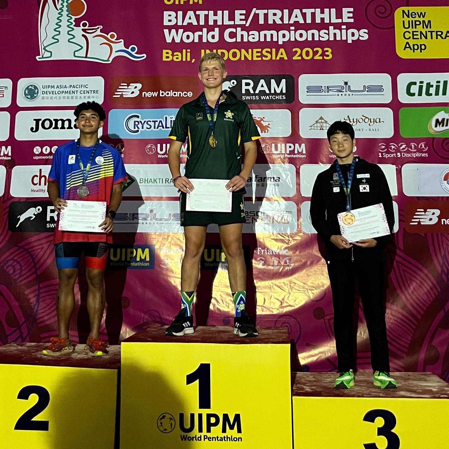 대한근대5종연맹 청소년대표 선수 입상 사진1