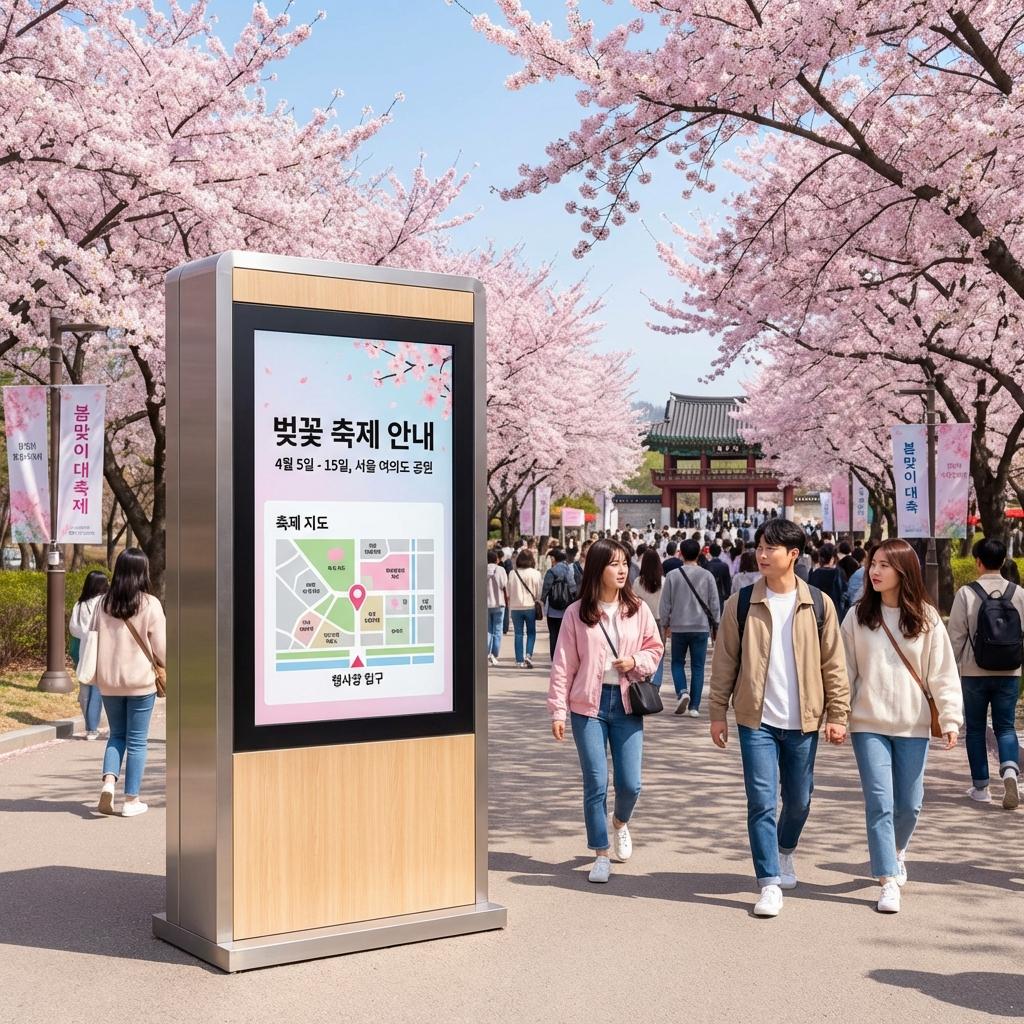 중장년층을 위한 벚꽃 축제 주차 완전 정복