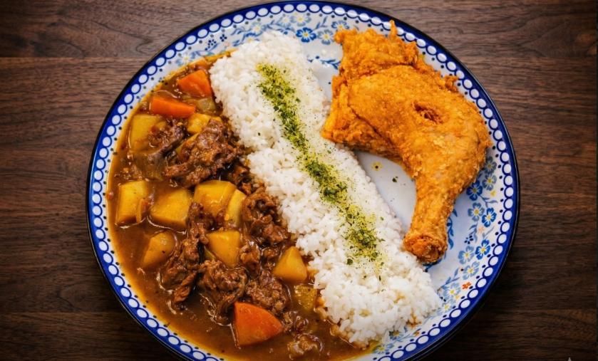 왕큰닭다리 카레밥