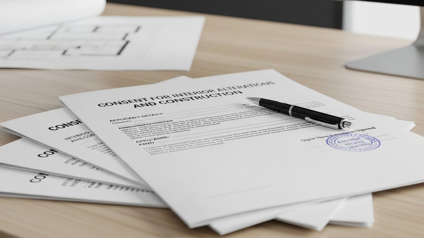 인테리어 공사 양해 편지