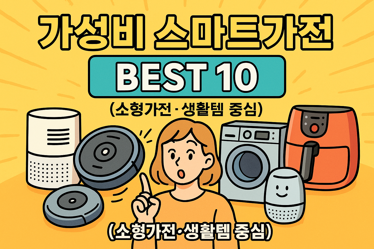 가성비 스마트가전 BEST 10 🏠 소형가전·생활템 중심 관련사진