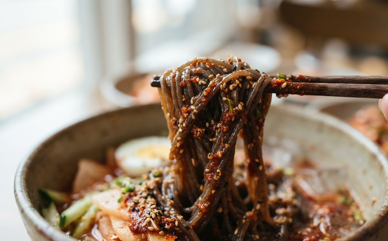 비빔국수찬물