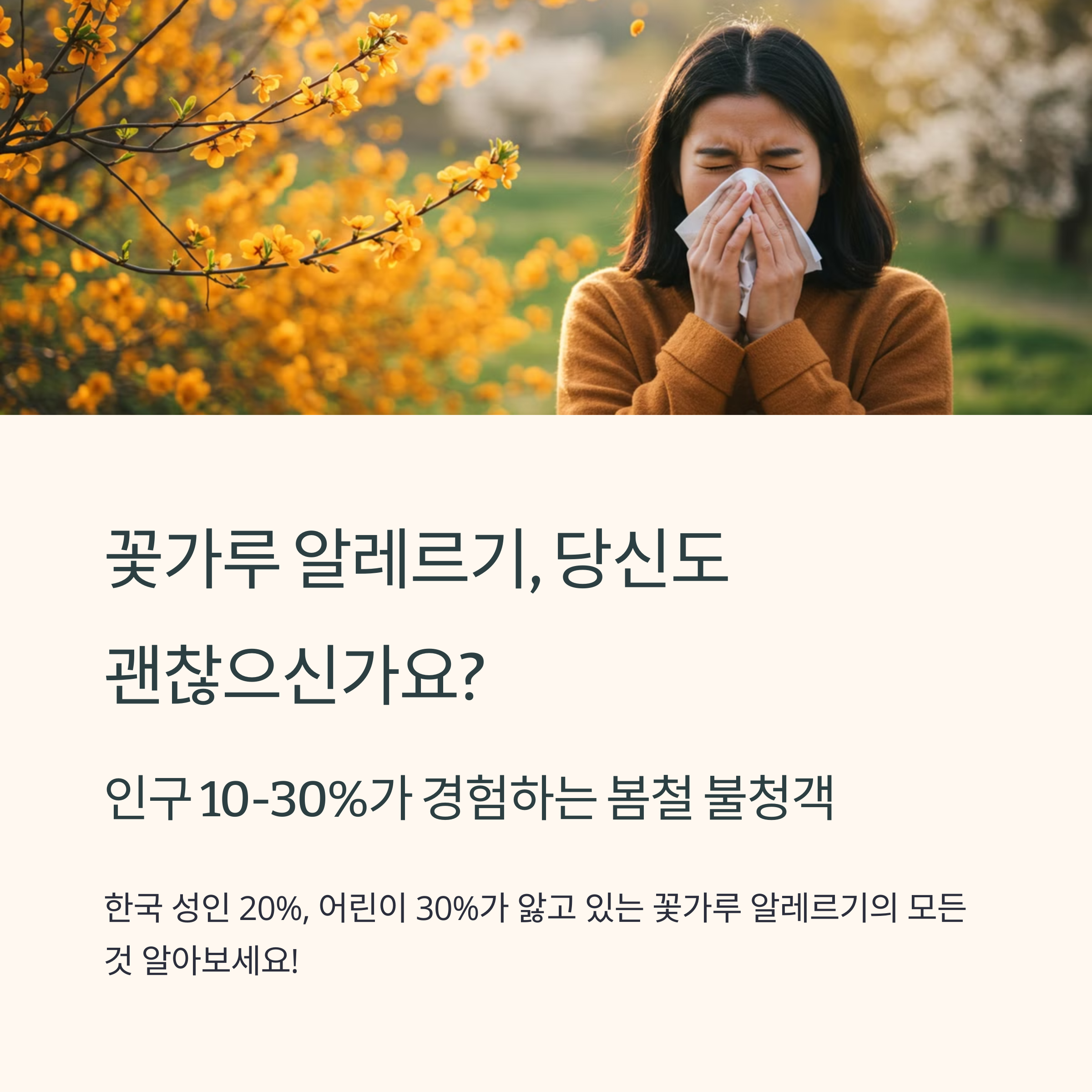 봄철알레르기와건강