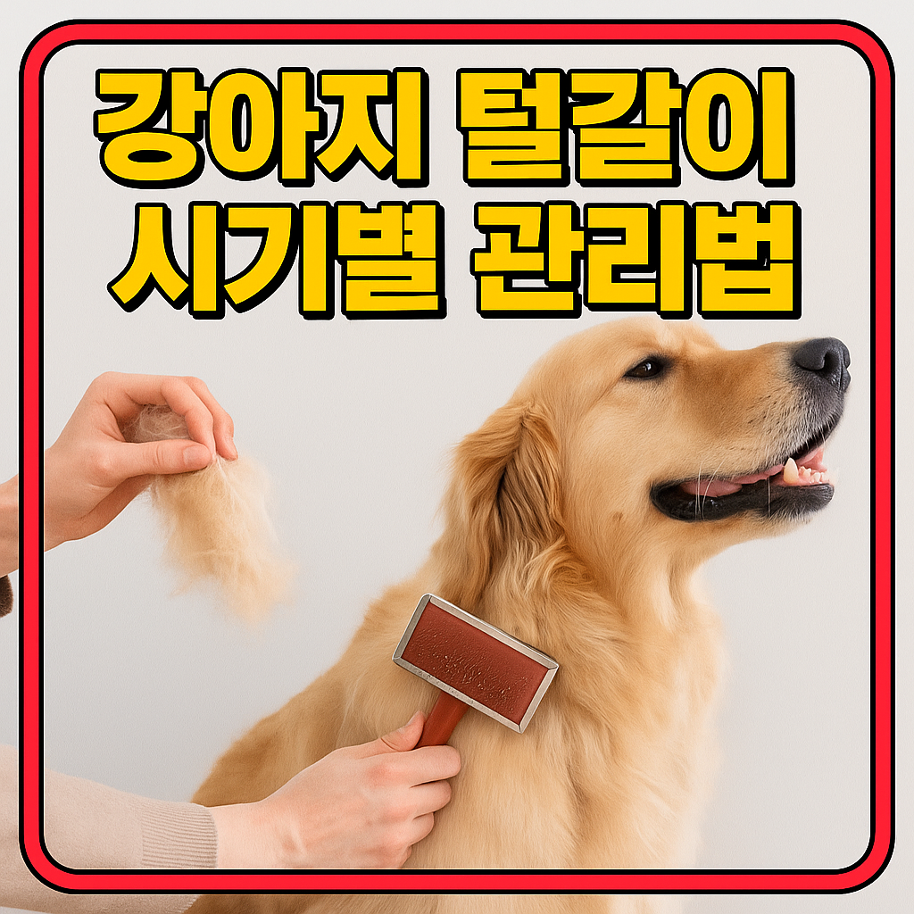 강아지 털갈이 시기별 관리법