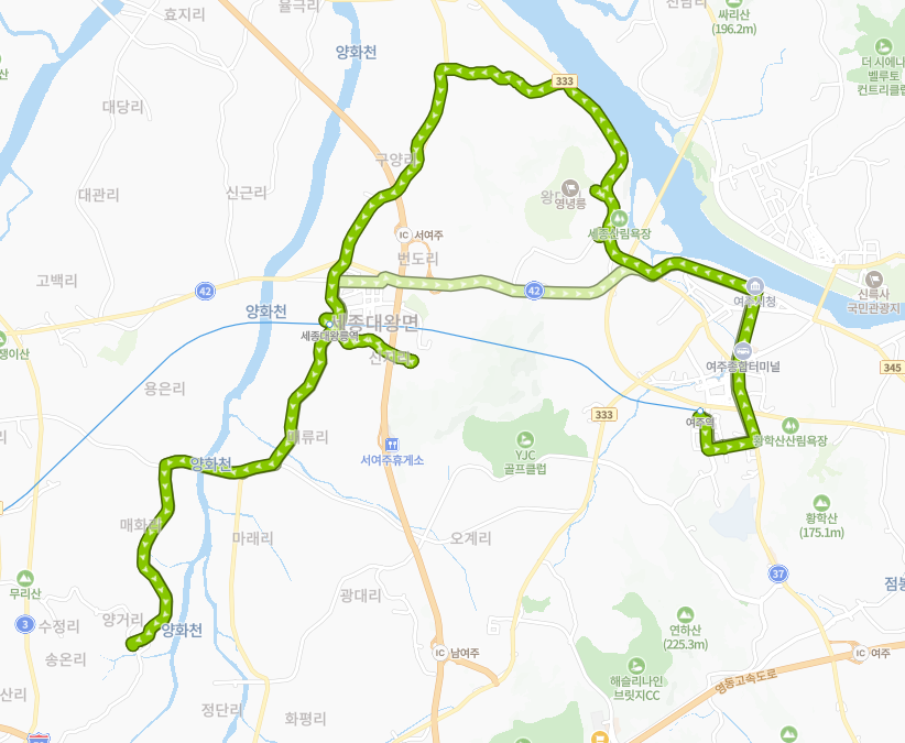 여주-952-3번-버스-노선-지도