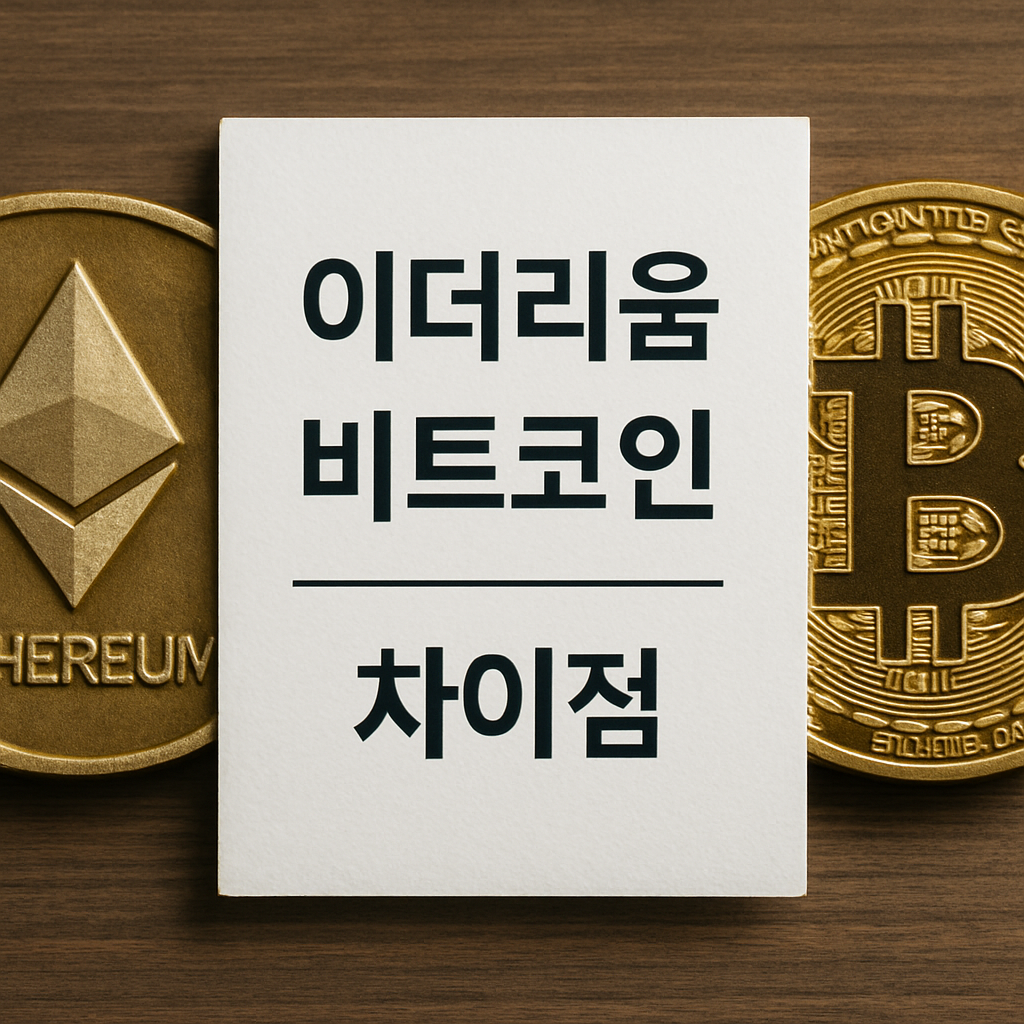 이더리움과 비트코인 차이점에 관련된 사진