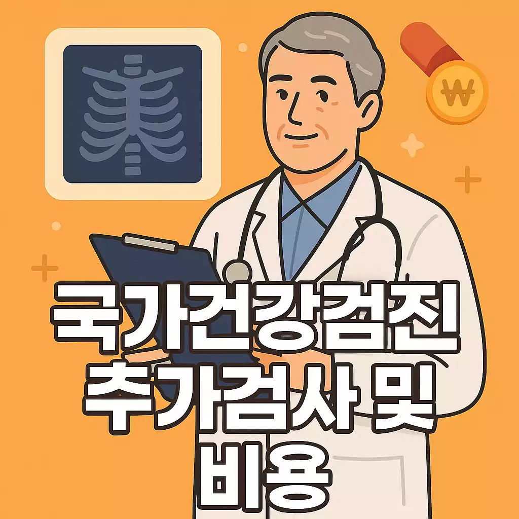2025년 국가건강검진 추가검사 및 비용 정리
