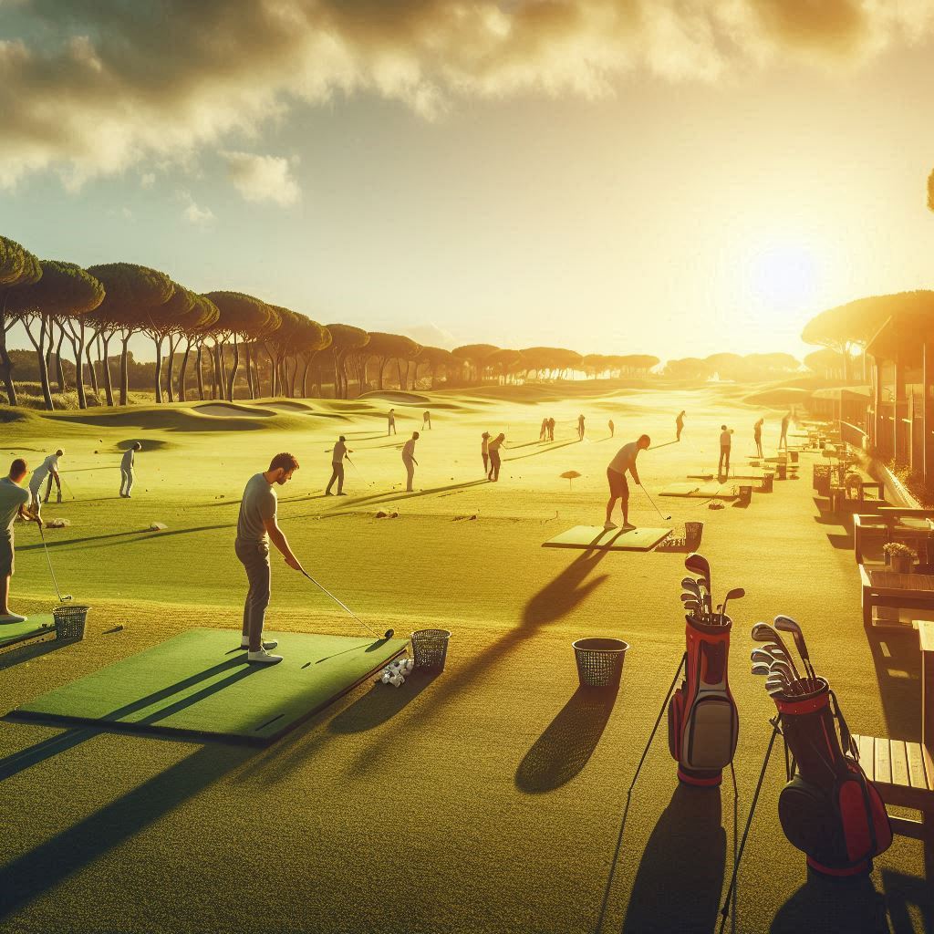 실외골프연습장 배경