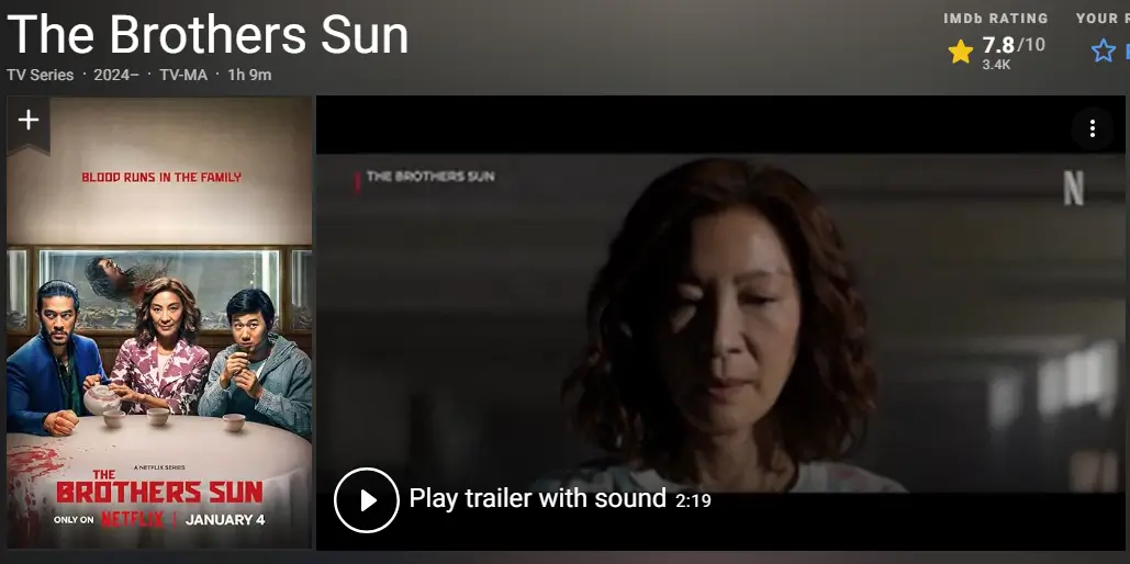 선 브라더스 줄거리, 평점, 후기